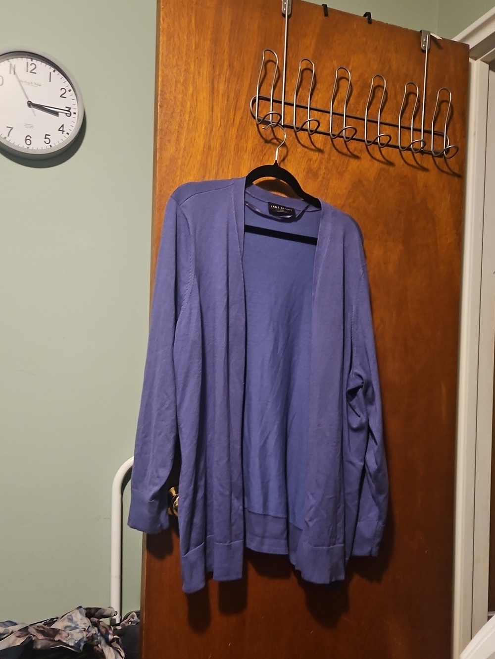 Lane Bryant Lavender Open-Front Cardigan with Pockets